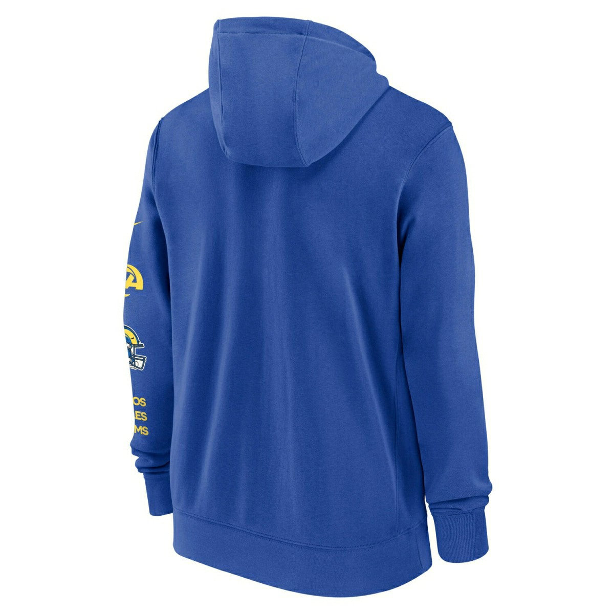 Los Angeles Rams Full-Zip Nike Club Fleece Hoodie Blue Lifestyle