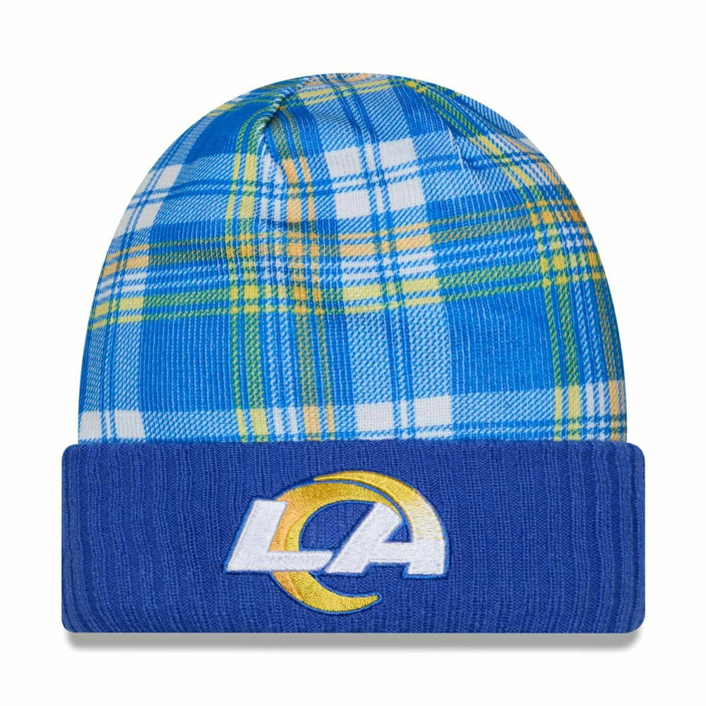 Los Angeles Rams 2024 NFL Sideline Statement New Era Knit Hat Blue Taass US