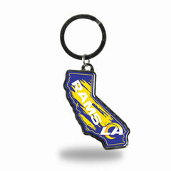 Los Angeles Rams State Shaped NFL Key Ring Lifestyle