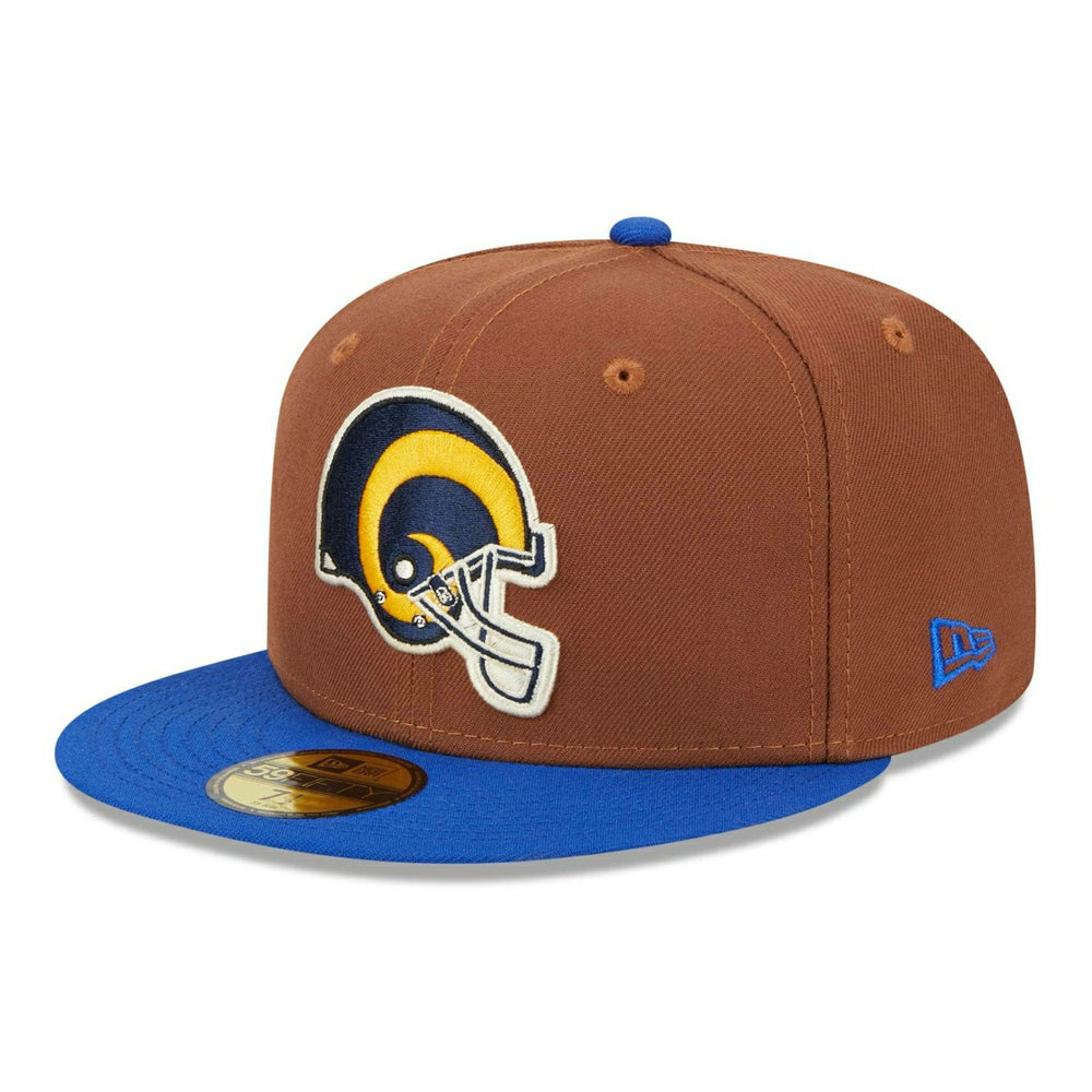 Los Angeles Rams Harvest New Era 59FIFTY Fitted NFL Cap Brown Fashion