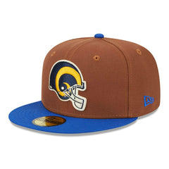 Los Angeles Rams Harvest New Era 59FIFTY Fitted NFL Cap Brown Fashion