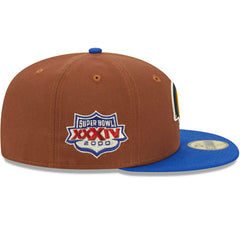 Los Angeles Rams Harvest New Era 59FIFTY Fitted NFL Cap Brown Fashion