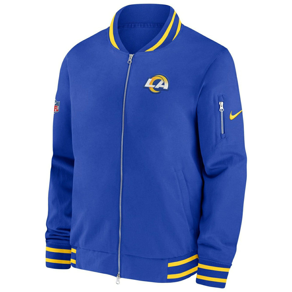 Los Angeles Rams NFL Sideline Nike Coach Bomber Jacket Lifestyle