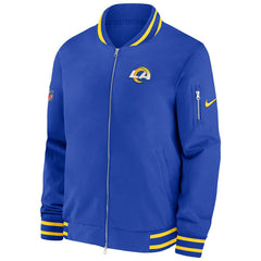 Los Angeles Rams NFL Sideline Nike Coach Bomber Jacket Lifestyle