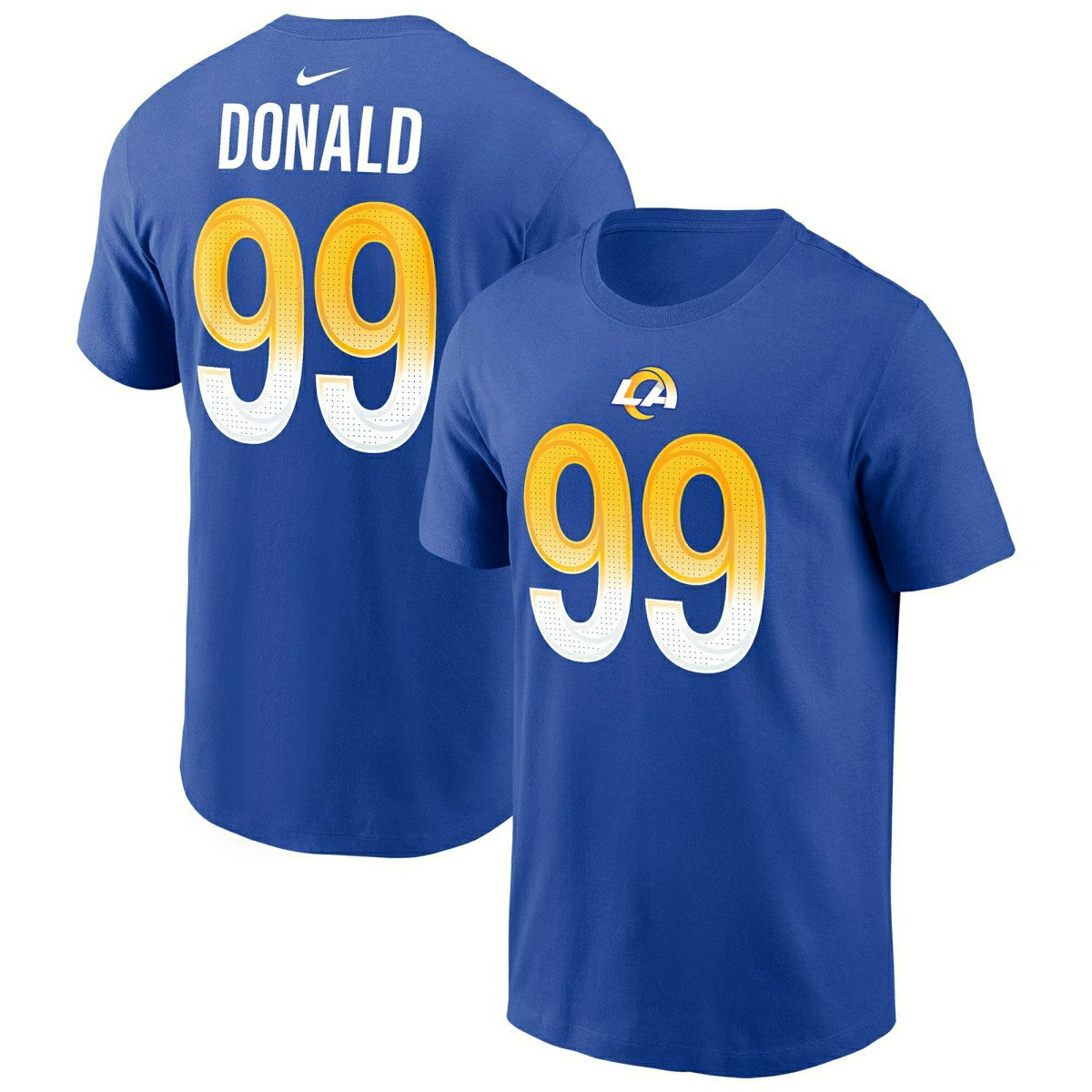 Aaron Donald #99 Los Angeles Rams Nike Player NFL T-Shirt Blue Taass for sale