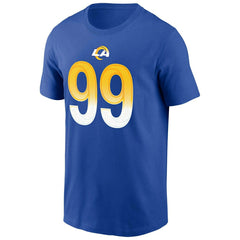 Aaron Donald #99 Los Angeles Rams Nike Player NFL T-Shirt Blue Taass for sale