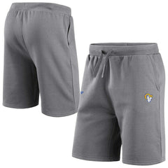 Los Angeles Rams Primary Logo NFL Sweat Shorts Gray Taass for sale