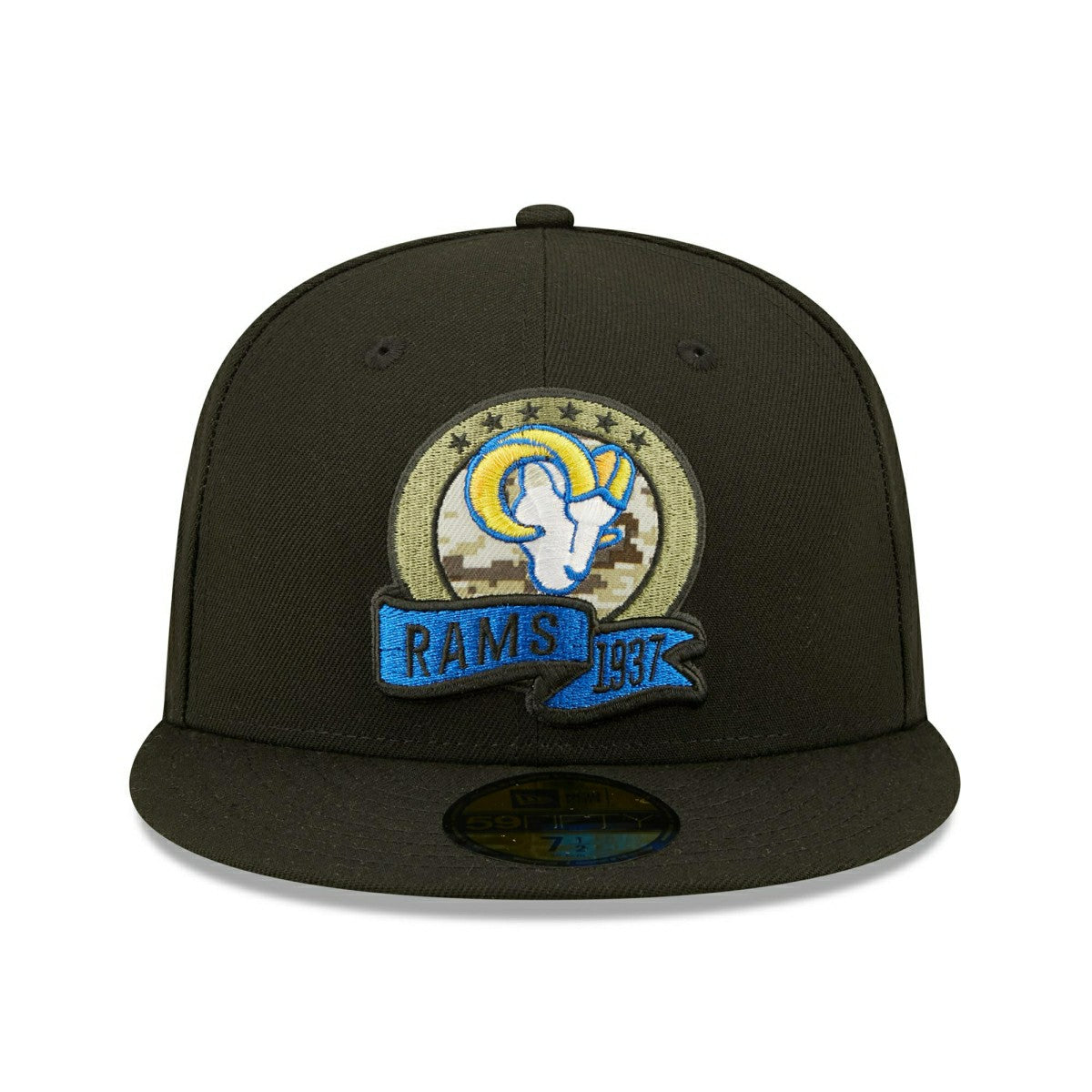 Los Angeles Rams 2022 NFL On-Field Salute to Service New Era 59FIFTY Fitted Cap Classic