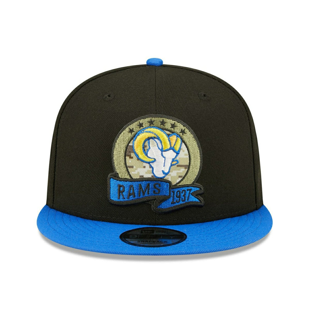 Los Angeles Rams 2022 NFL On-Field Salute to Service New Era 9FIFTY Snapback Cap Fashion