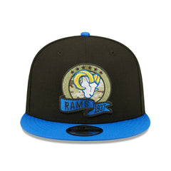 Los Angeles Rams 2022 NFL On-Field Salute to Service New Era 9FIFTY Snapback Cap Fashion