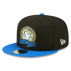 Los Angeles Rams 2022 NFL On-Field Salute to Service New Era 9FIFTY Snapback Cap Fashion