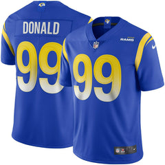 Aaron Donald #99 Los Angeles Rams Nike Vapor Limited NFL Jersey Blue Taass US