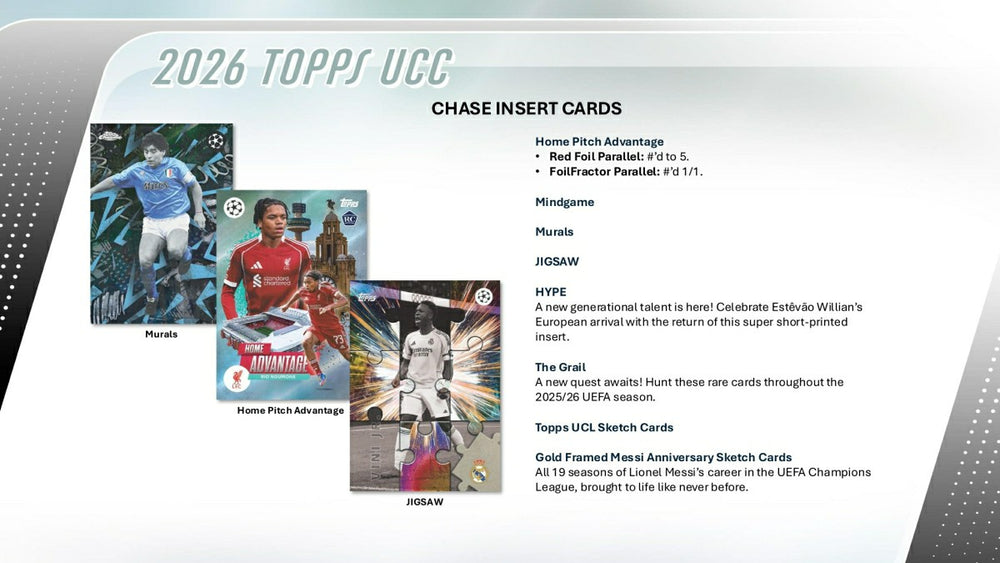 2025/26 Topps UEFA Club Competitions Football Hobby Box Taass for sale