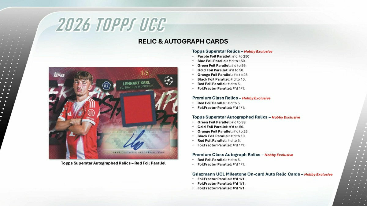 2025/26 Topps UEFA Club Competitions Football Hobby Box Taass for sale