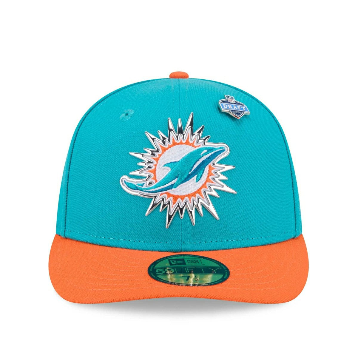 Miami Dolphins 2026 NFL Draft Pre-Curved 59FIFTY Fitted Cap Classic
