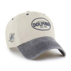 Miami Dolphins '47 Breaking Trail Clean Up Adjustable NHL Cap Natural/Gray Fashion