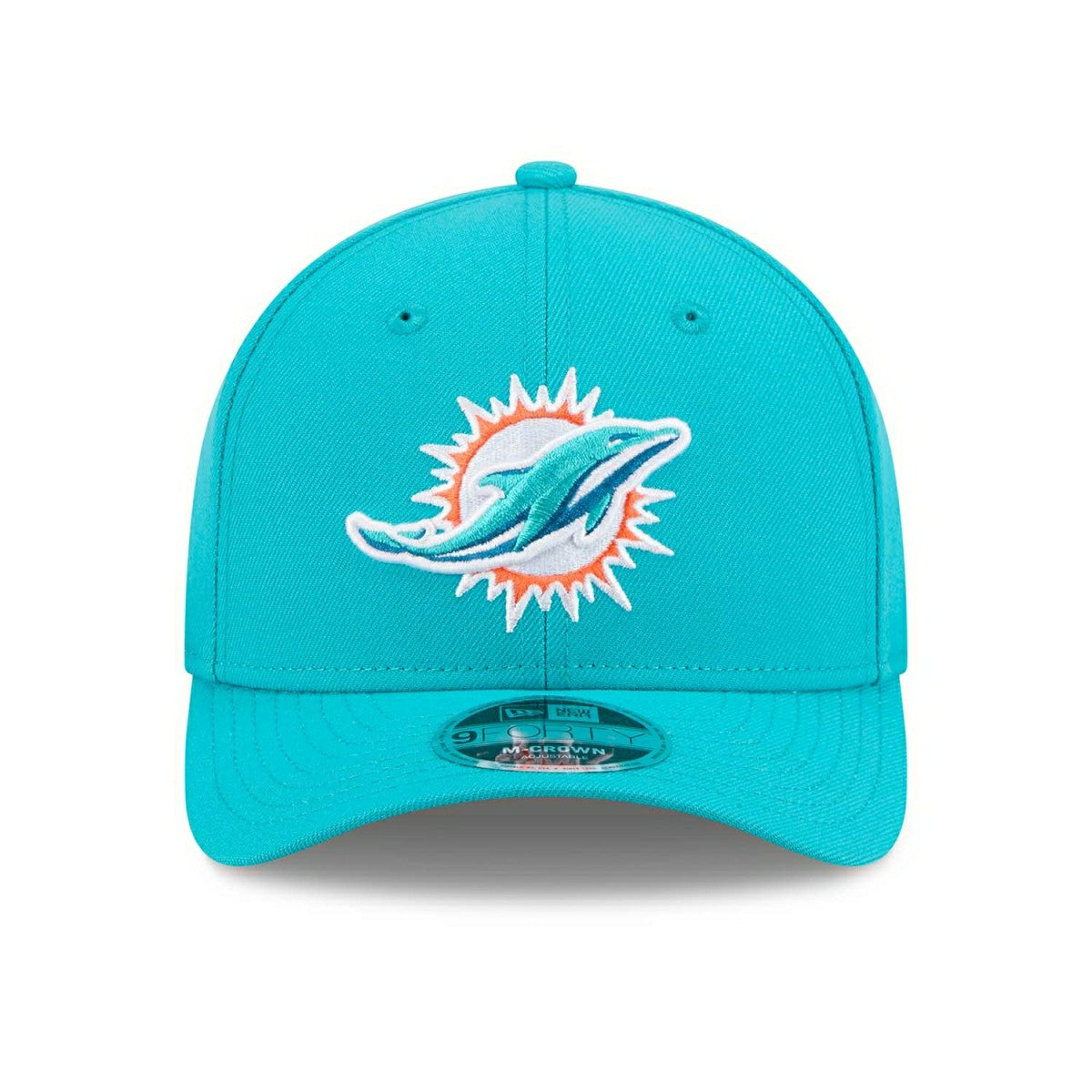Miami Dolphins NFL Team Logo New Era 9FORTY M-Crown Snapback Cap Aqua Taass sale