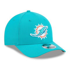 Miami Dolphins NFL Team Logo New Era 9FORTY M-Crown Snapback Cap Aqua Taass sale
