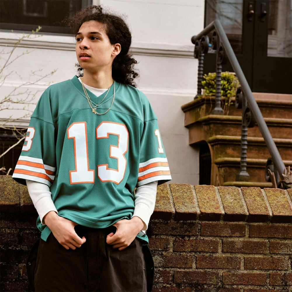 Dan Marino #13 Miami Dolphins 1984 Legacy Throwback NFL Jersey Aqua Taass US