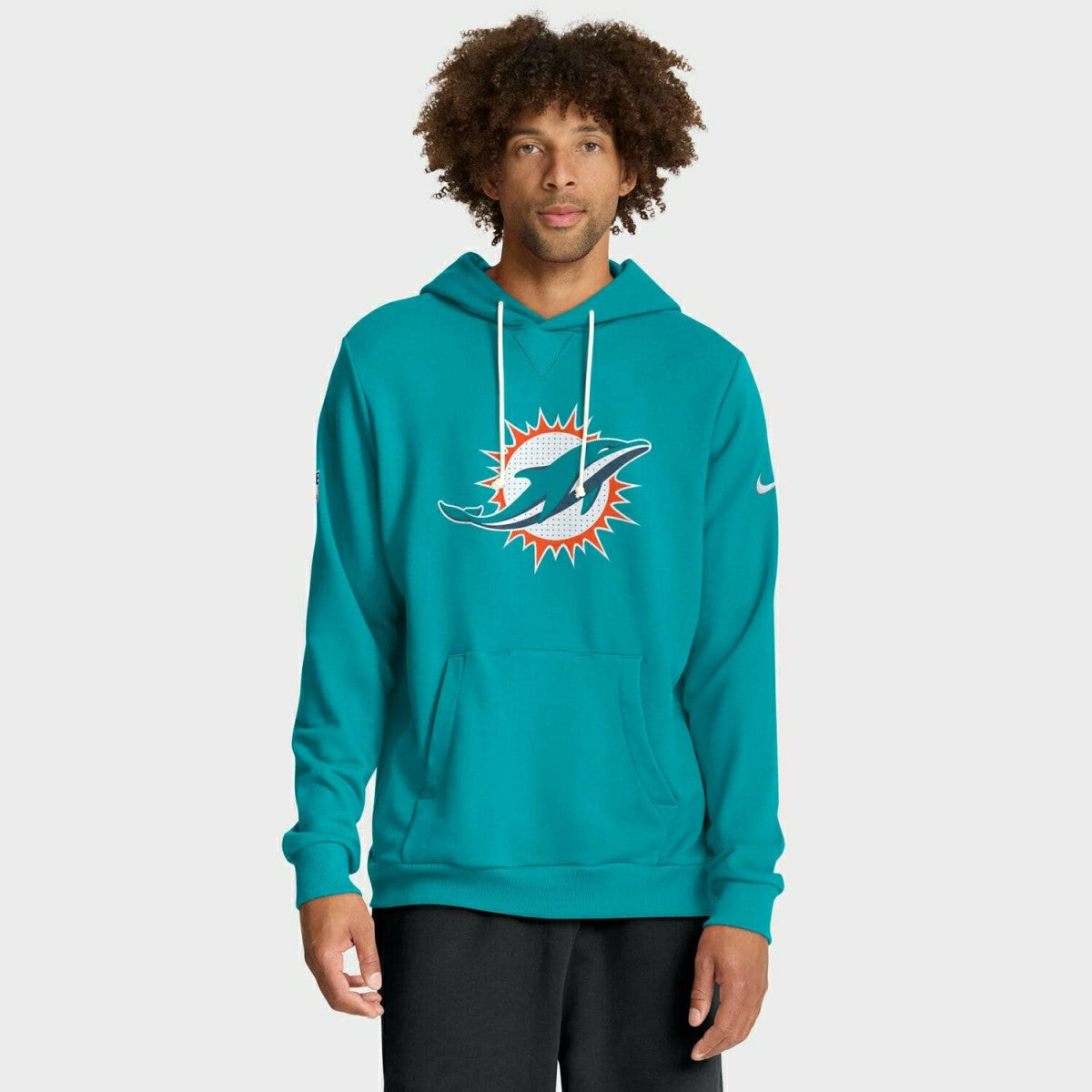 Miami Dolphins 2025 NFL Sideline Standard Issue Hoodie Aqua Classic