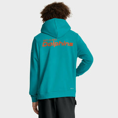 Miami Dolphins 2025 NFL Sideline Standard Issue Hoodie Aqua Classic