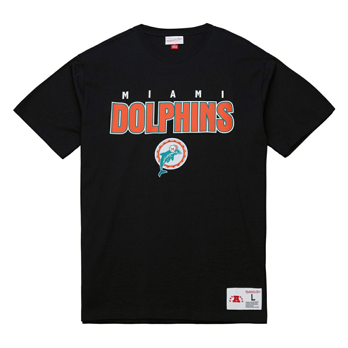 Miami Dolphins NFL Throw it Back T-Shirt Black Taass for sale