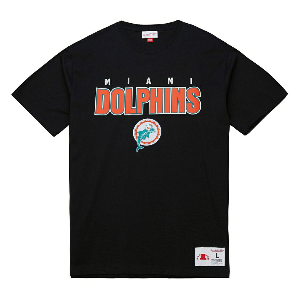 Miami Dolphins NFL Throw it Back T-Shirt Black Taass for sale