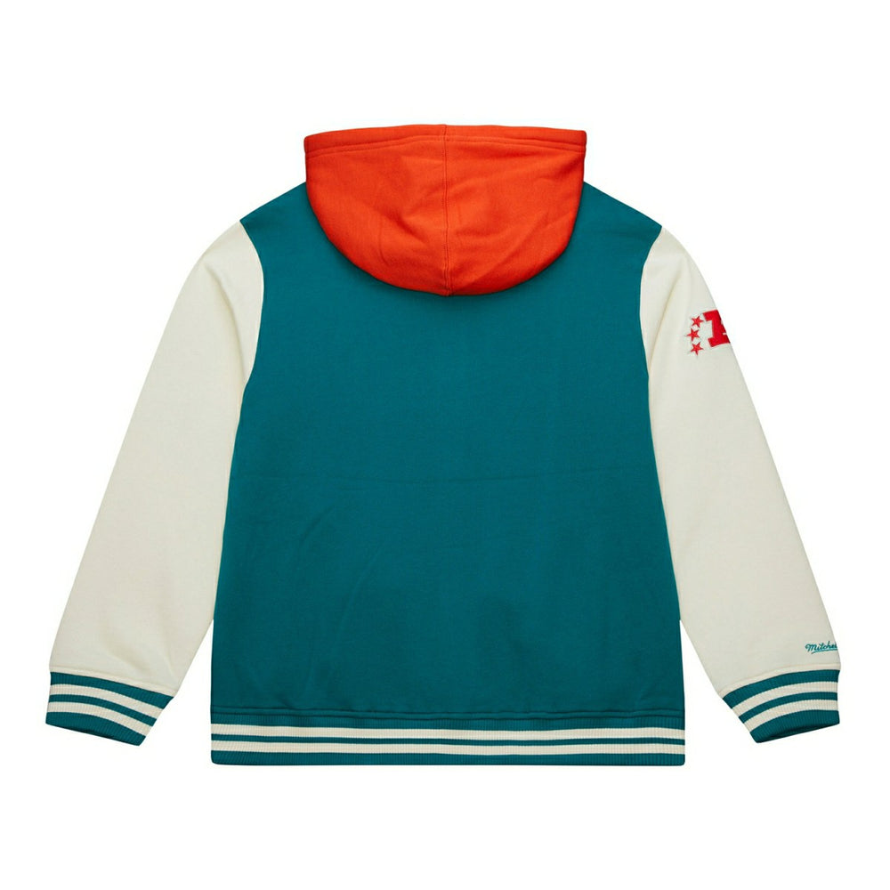 Miami Dolphins Courtside Fleece Full-Snap NFL Jacket Taass US