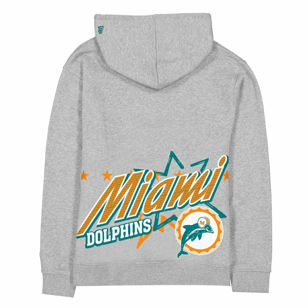 Miami Dolphins Sport Classics Oversized NFL Hoodie Gray Fashion