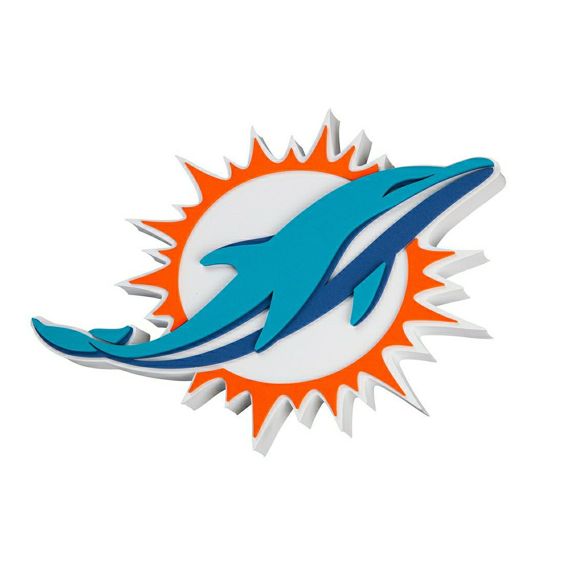 Miami Dolphins NFL 3D Foam Logo Wall Sign Taass sale