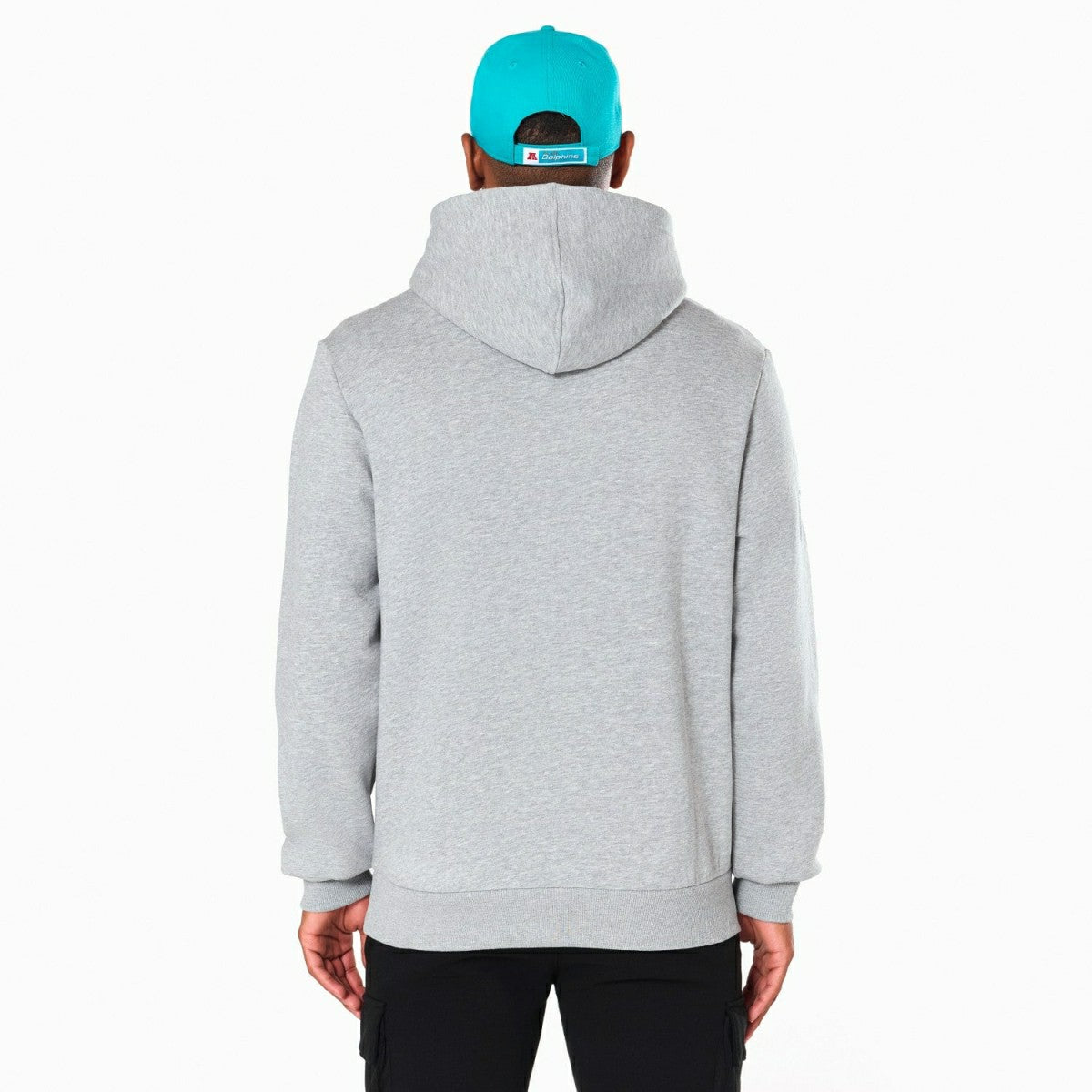 Miami Dolphins Logo Hoodie NFL Sweatshirt Grey Taass US