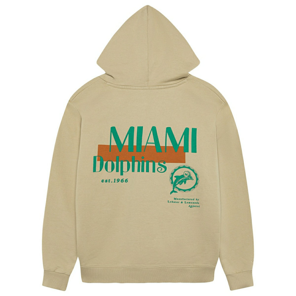 Miami Dolphins L&L '76 Classics NFL Hoodie Beige Fashion