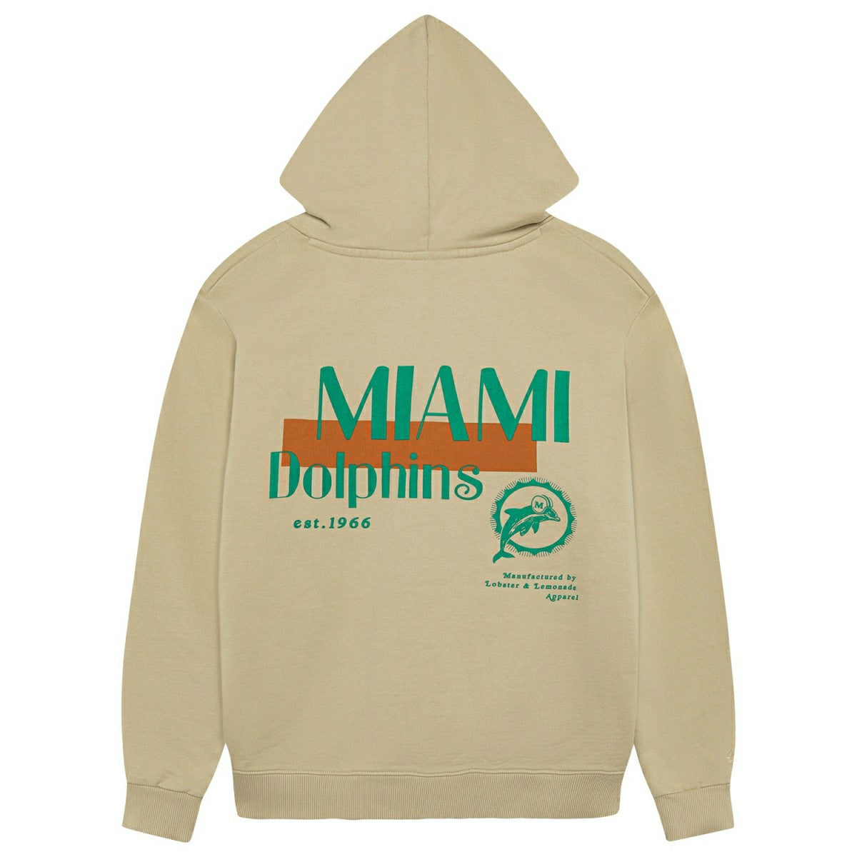 Miami Dolphins L&L '76 Classics NFL Hoodie Beige Fashion