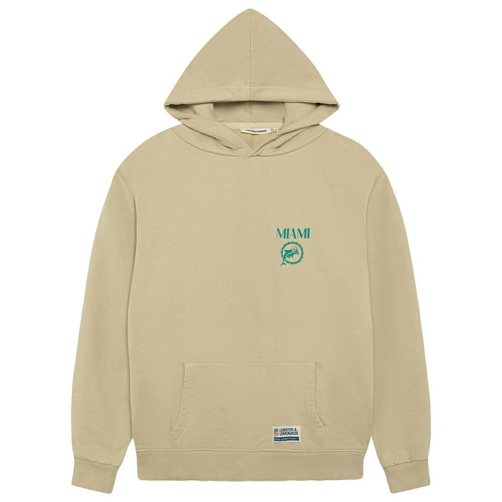 Miami Dolphins L&L '76 Classics NFL Hoodie Beige Fashion