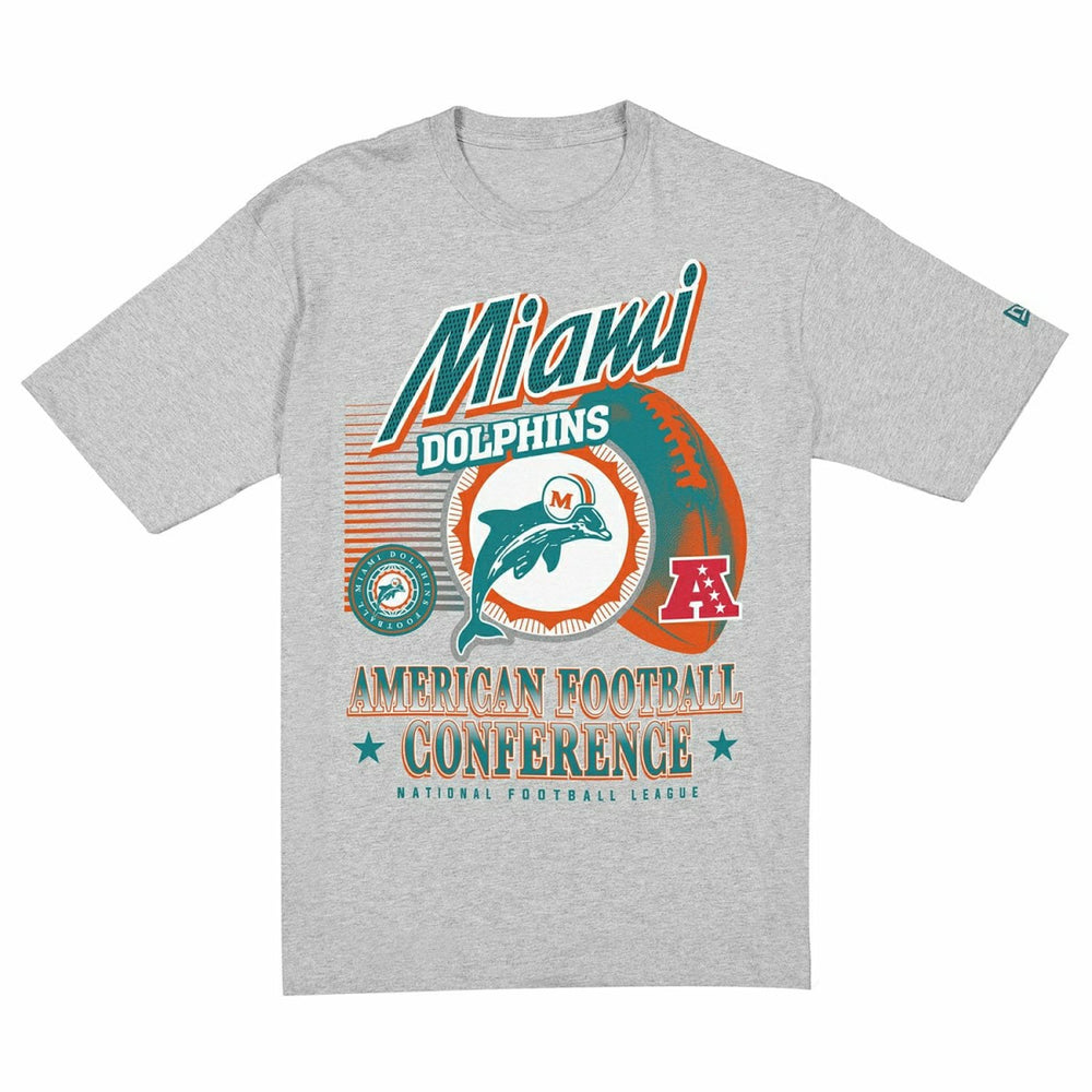 Miami Dolphins Sport Classics Oversized NFL T-Shirt Gray Taass sale