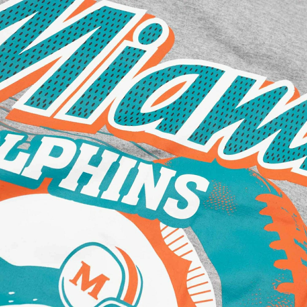 Miami Dolphins Sport Classics Oversized NFL T-Shirt Gray Taass sale