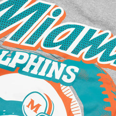 Miami Dolphins Sport Classics Oversized NFL T-Shirt Gray Taass sale