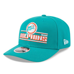 Miami Dolphins Historic Logo NFL Stated 9SEVENTY Stretch-Snap Cap Aqua Taass US