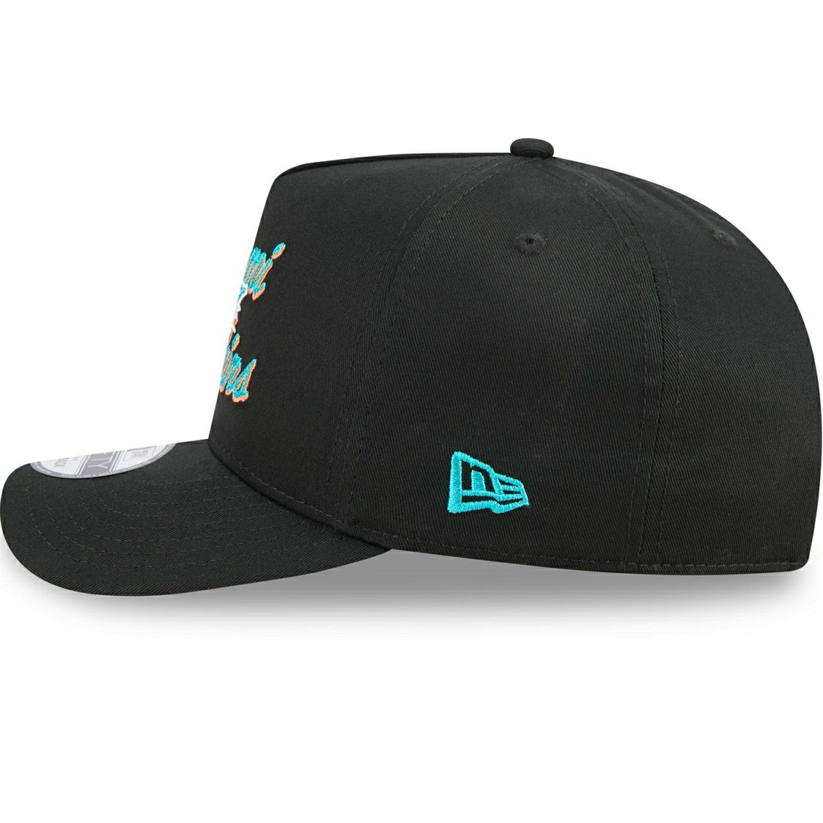 Miami Dolphins NFL Chainstitch 9FIFTY A-Frame Snapback Cap Black Classic