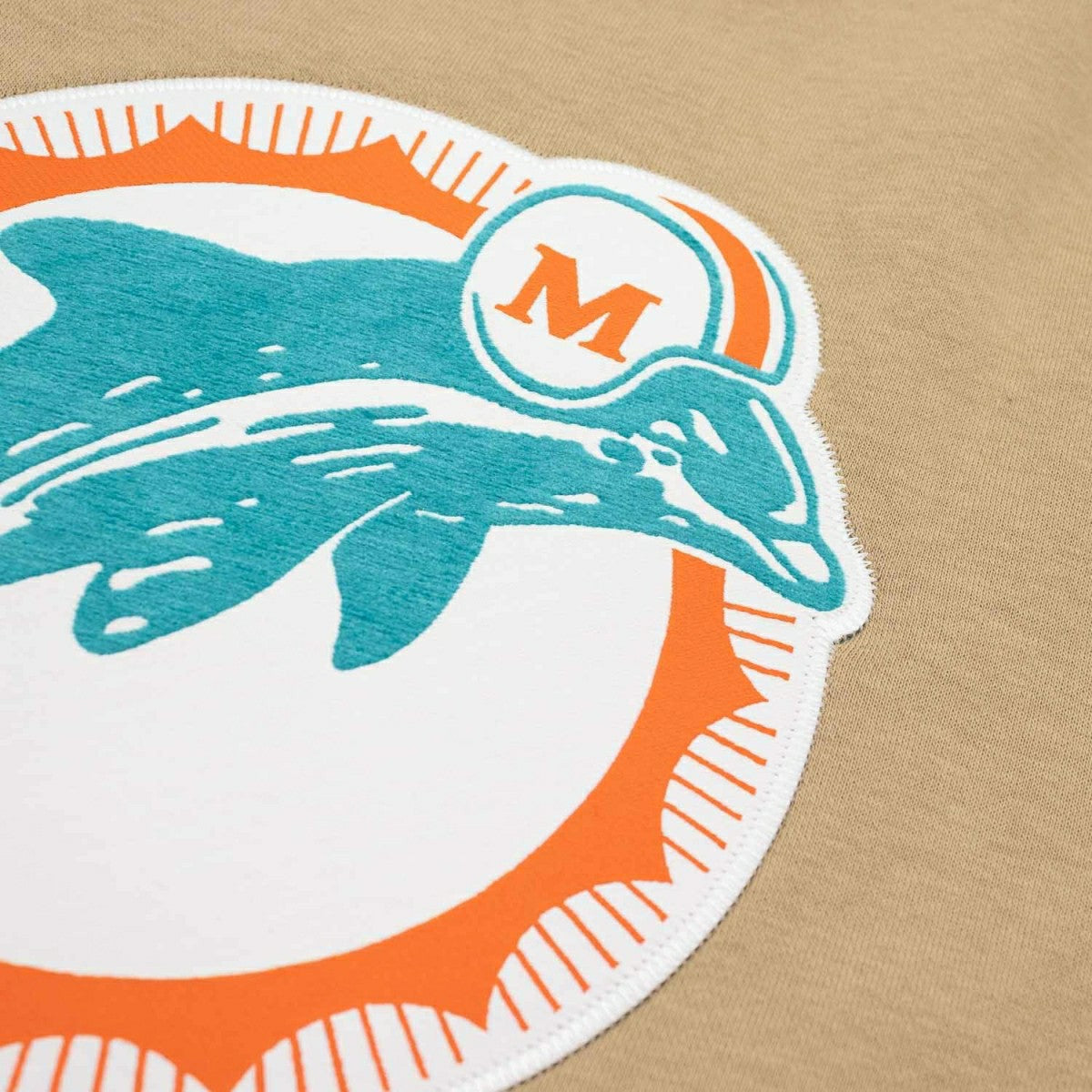 Miami Dolphins Swing Pass NFL Rewind Club Crew Beige Taass sale
