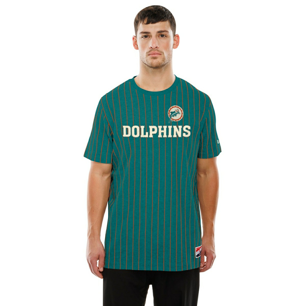 Miami Dolphins Retro Stripe NFL T-Shirt Aqua Taass for sale