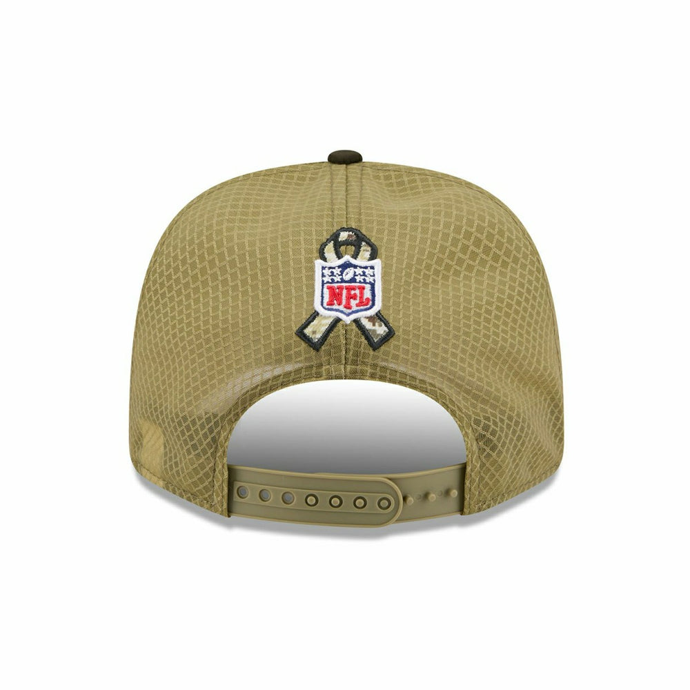 Miami Dolphins 2025 NFL Salute to Service 9SEVENTY Trucker Snapback Cap Olive Taass US