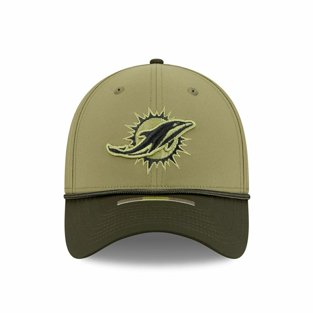 Miami Dolphins 2025 NFL Salute to Service 39THIRTY Flex Cap Olive Classic