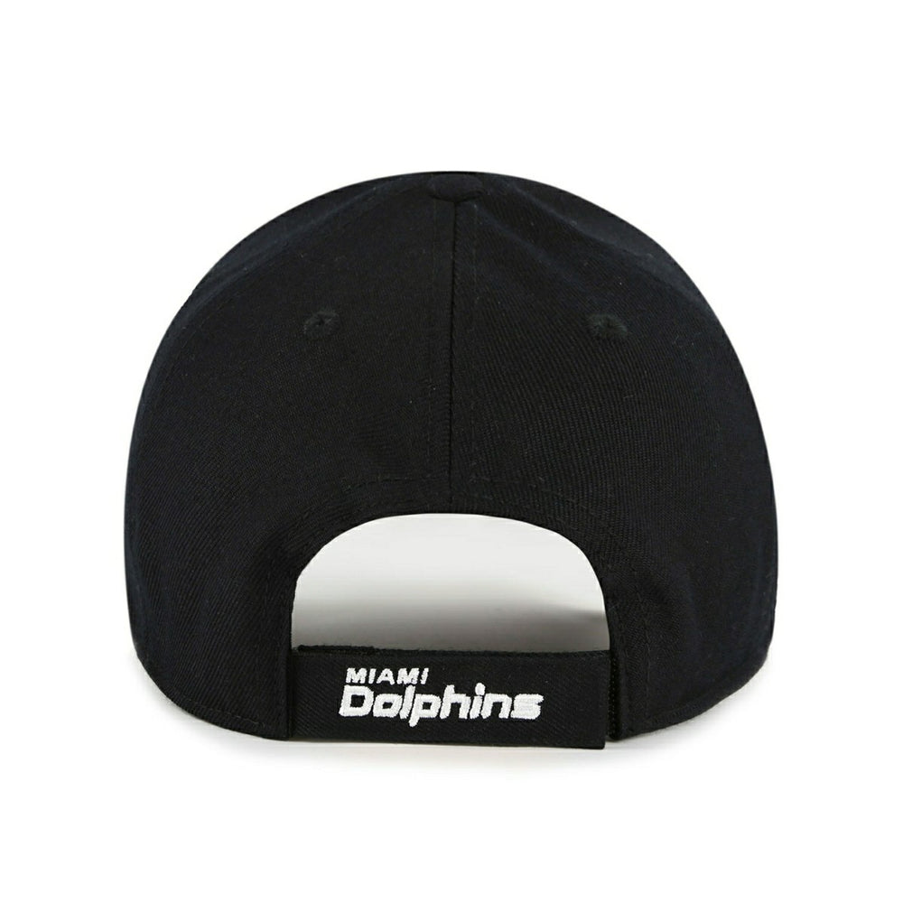 Miami Dolphins Black & White '47 MVP Adjustable NFL Cap Black Lifestyle
