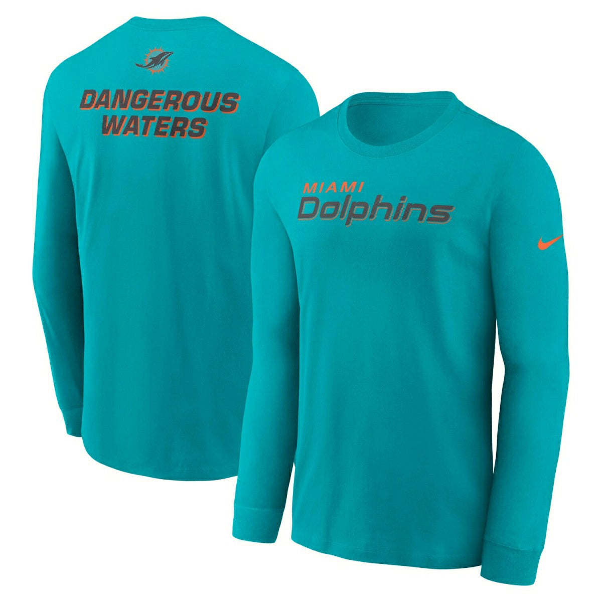 Miami Dolphins 2025 Rivalries Essential NFL Long Sleeve T-Shirt Aqua Fashion