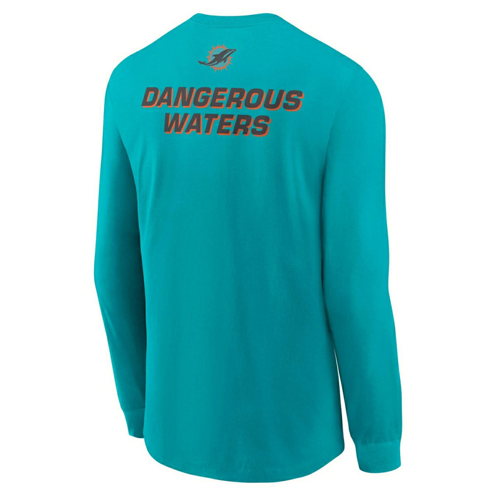Miami Dolphins 2025 Rivalries Essential NFL Long Sleeve T-Shirt Aqua Fashion