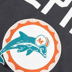 Miami Dolphins 2025 NFL Sideline Throwback Dri-Fit Performance T-Shirt Anthracite Taass sale