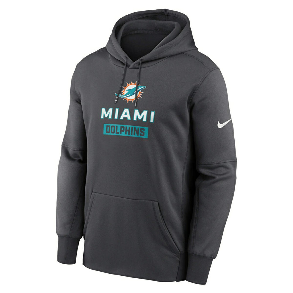 Miami Dolphins Toss Sweep Therma-FIT NFL Hoodie Anthracite Taass US