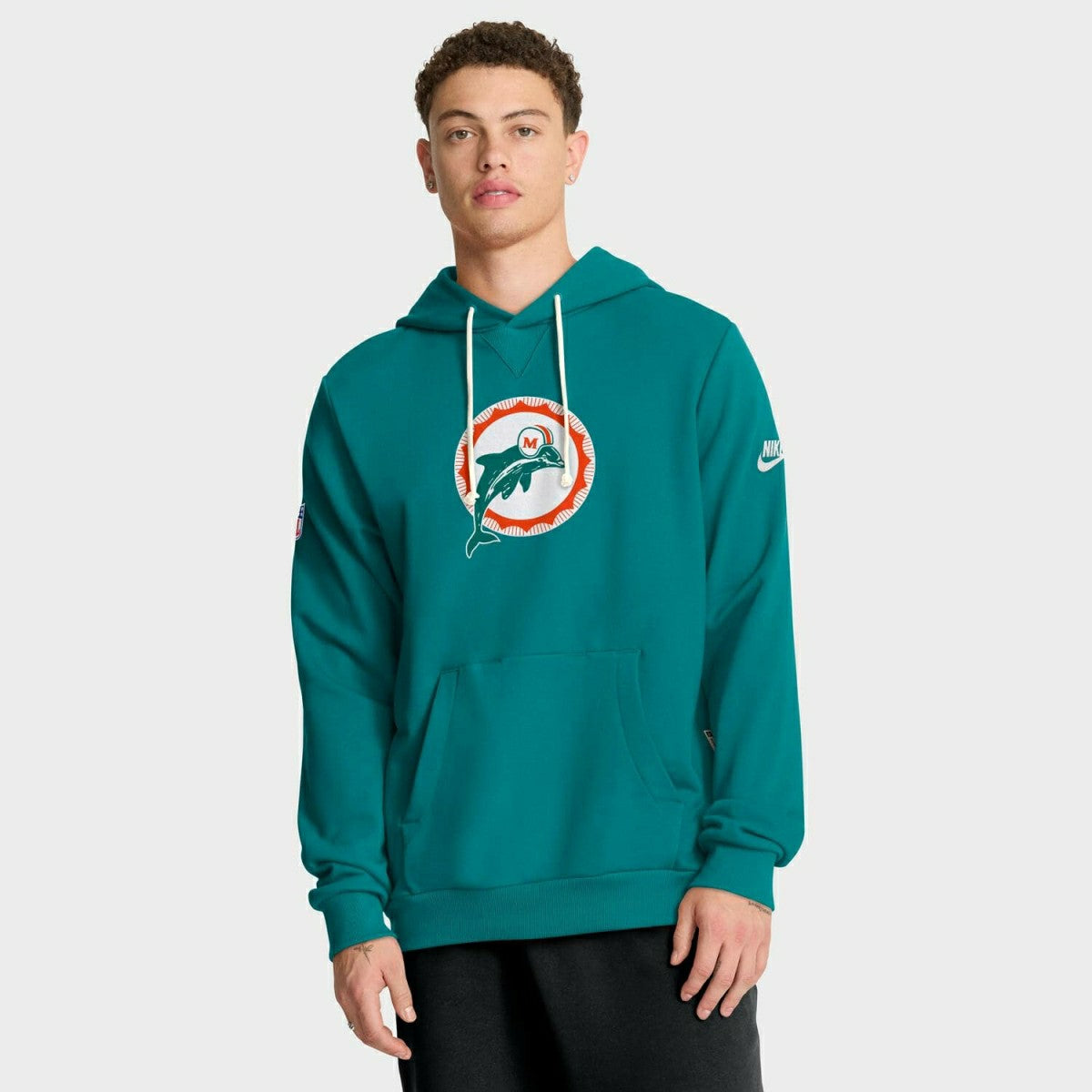 Miami Dolphins 2025 NFL Sideline Nike Vintage Alternate Hoodie Aqua Lifestyle