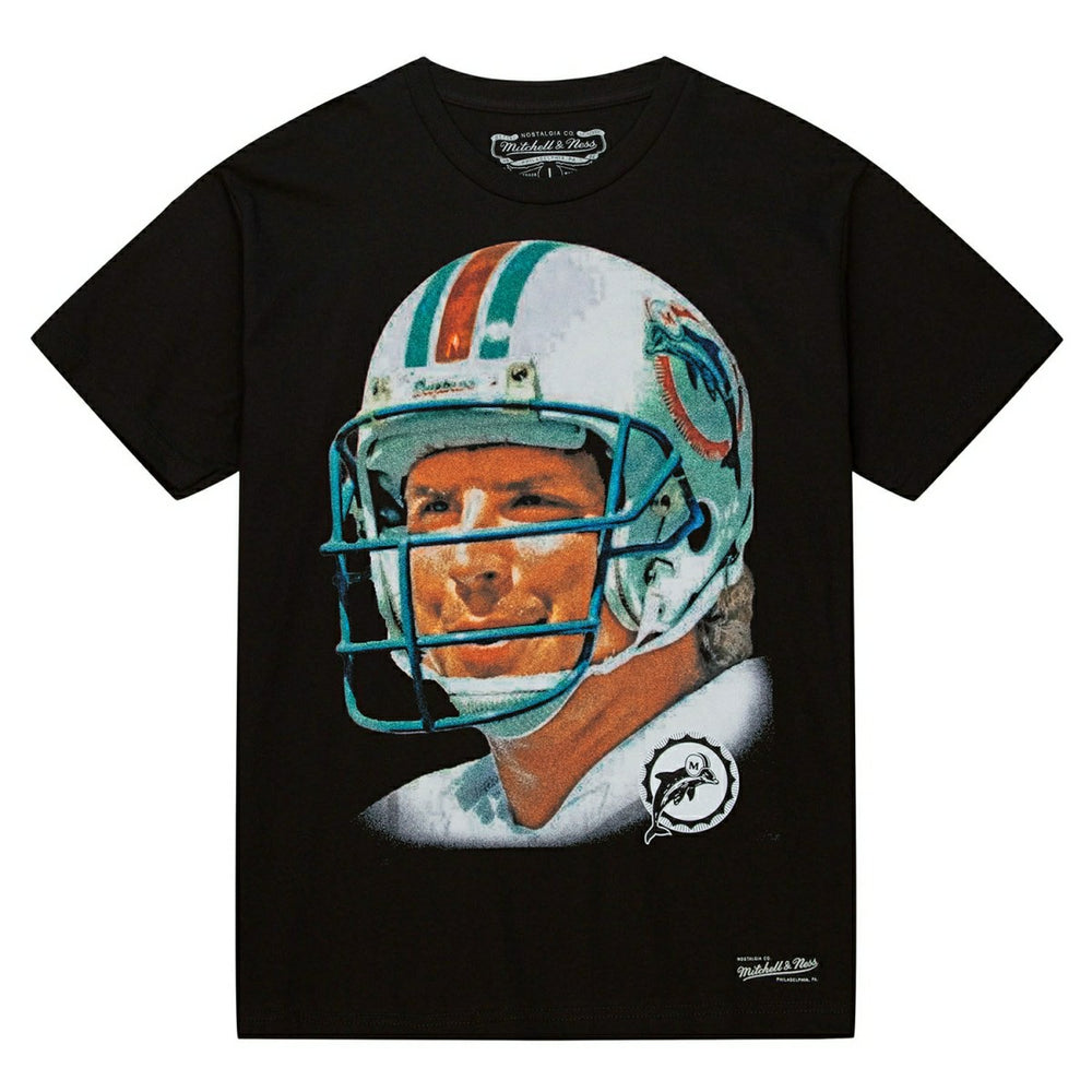 Dan MArino Mitchell & Ness Real Big Face NFL Tee Black Taass sale